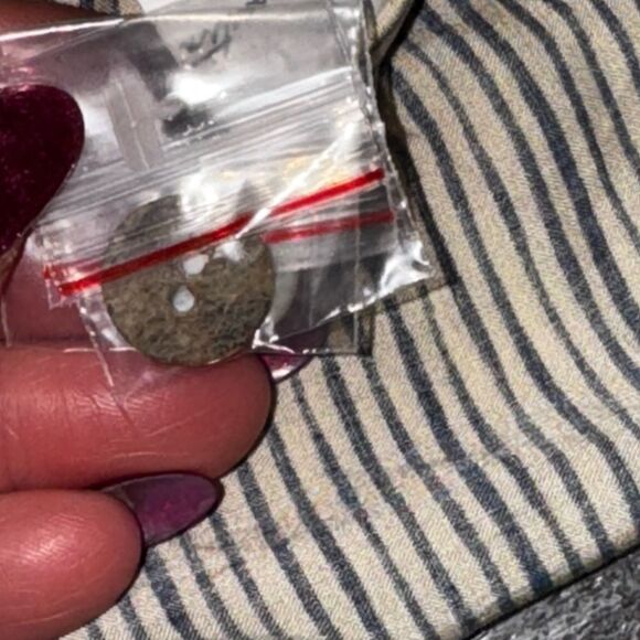 NWOT NATALIE MARTIN X REVOLVE striped collarless button up mini swim dress - Picture 7 of 9